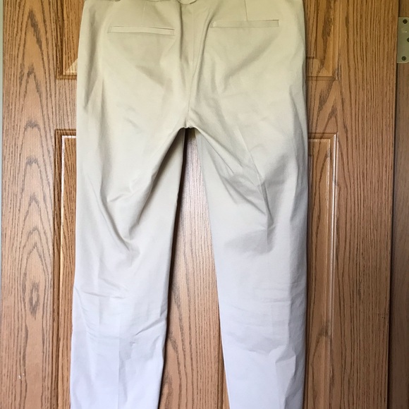 Sz 4 Ann Taylor Loft khaki colored dress slacks - Picture 3 of 5